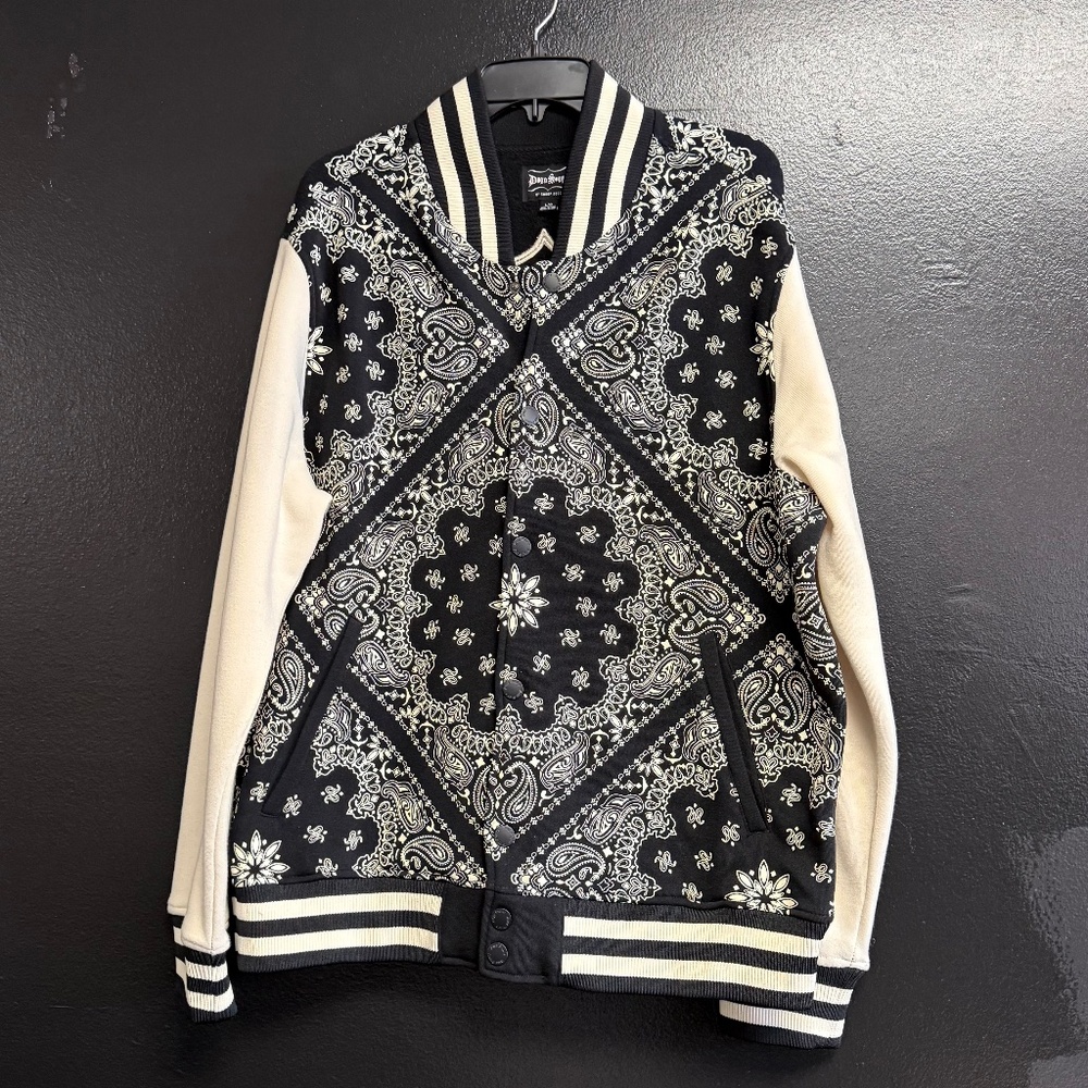 Dogg Supply by Snoop Dogg Fleece Varsity Jacket. Size Large.